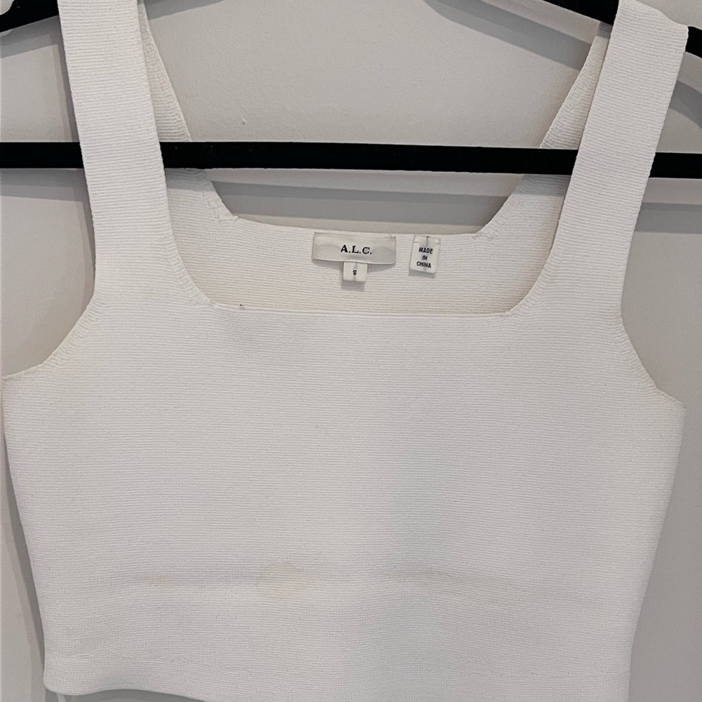 A.L.C. Women's White Crop Top